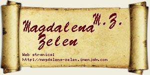 Magdalena Zelen vizit kartica